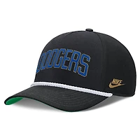 Casquette ajustable Nike Brooklyn Dodgers Cooperstown Collection Rise noire pour homme