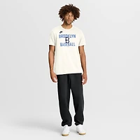 T-shirt Nike crème pour homme Brooklyn Dodgers, collection Cooperstown, inspiré des années 70