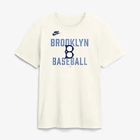 Men's Nike Cream Brooklyn Dodgers Cooperstown Collection ‘70s Inspired T-Shirt