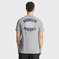 Men's Nike Heather Gray Brooklyn Dodgers Cooperstown 2-Hit T-Shirt