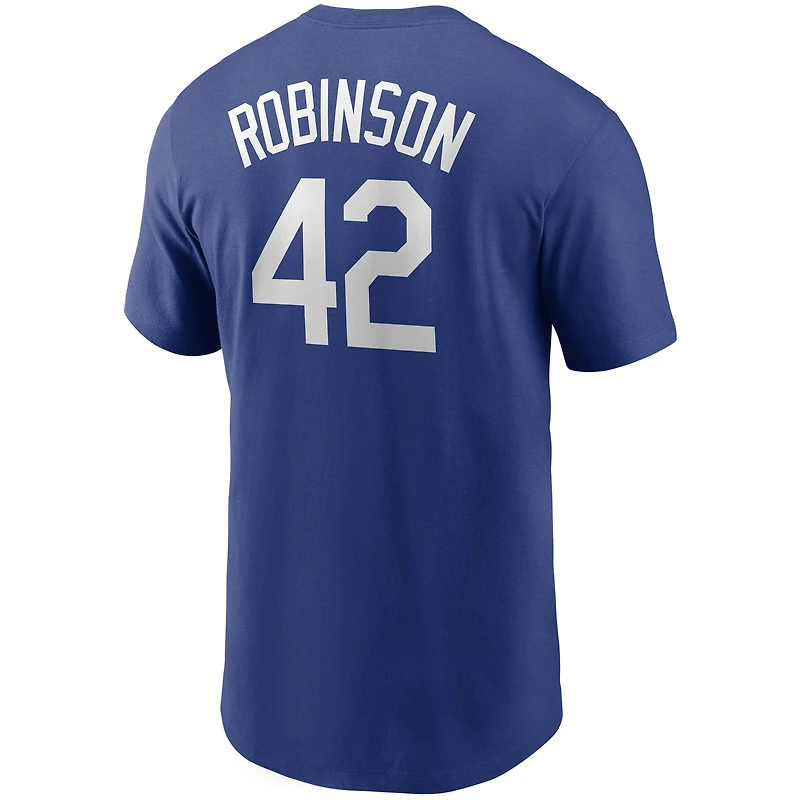 Men's Nike Jackie Robinson Royal Brooklyn Dodgers Cooperstown Collection Name & Number T-Shirt