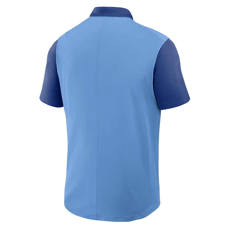 Polo Nike Dri-FIT Victory bleu clair/bleu royal pour homme, collection Cooperstown des Brooklyn Dodgers