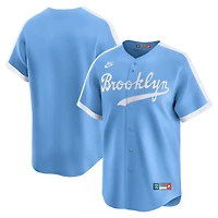 Men's Nike Light Blue Brooklyn Dodgers Cooperstown Collection Limited Jersey