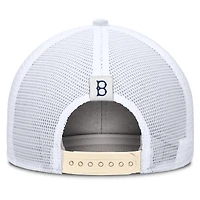 Casquette ajustable Nike Natural Brooklyn Dodgers Cooperstown Collection Dri-FIT Rise Trucker pour homme