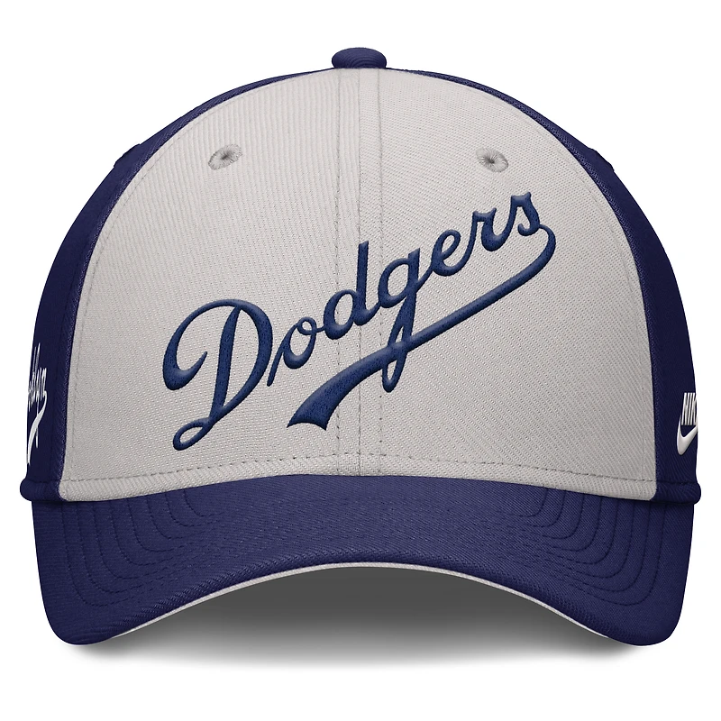 Men's Nike Navy/Gray Brooklyn Dodgers Rise Swoosh Performance Flex Hat
