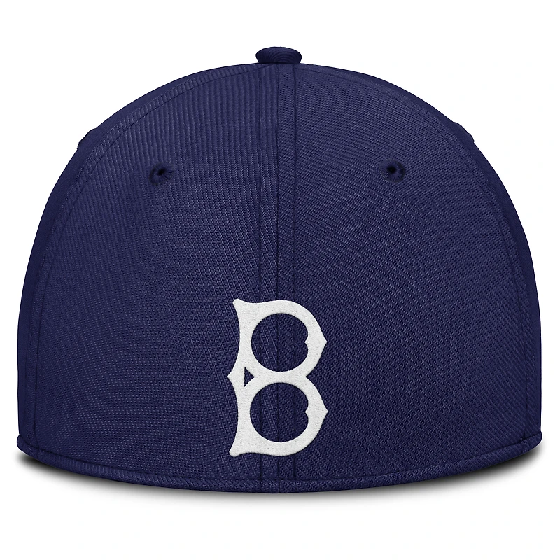Men's Nike Navy/Gray Brooklyn Dodgers Rise Swoosh Performance Flex Hat