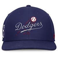 Casquette Snapback Nike Pro Performance Brooklyn Dodgers bleu marine pour homme