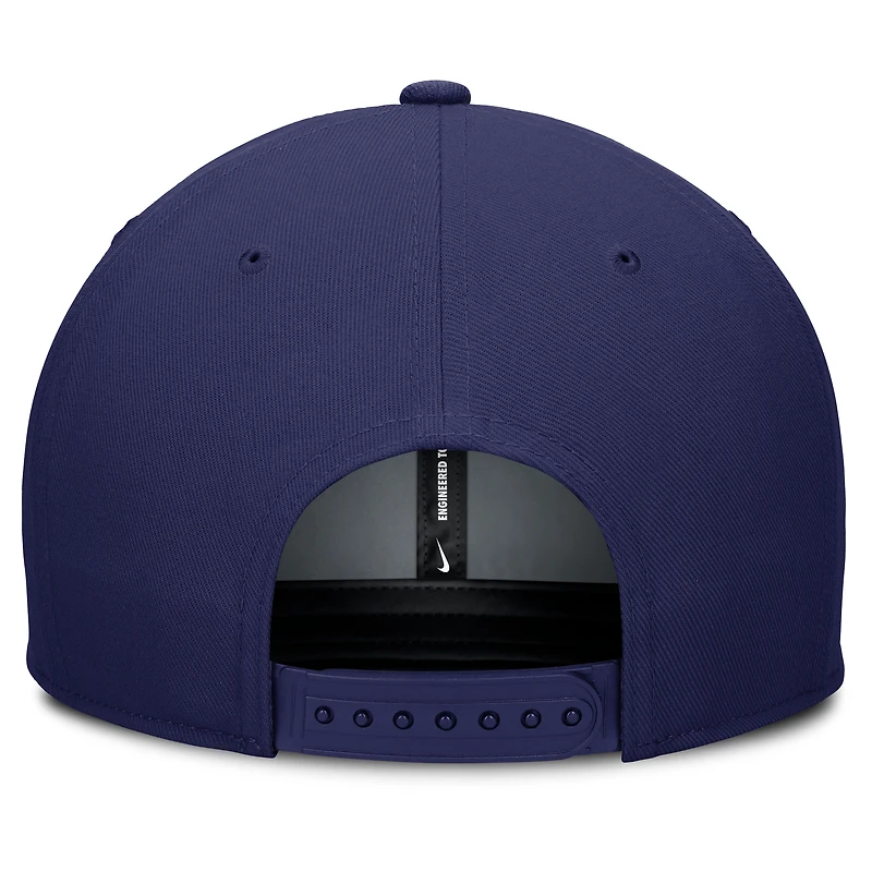 Casquette Snapback Nike Pro Performance Brooklyn Dodgers bleu marine pour homme