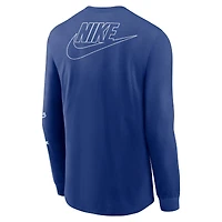 Men's Nike Royal Brooklyn Dodgers Cooperstown Collection Knockout Long Sleeve T-Shirt