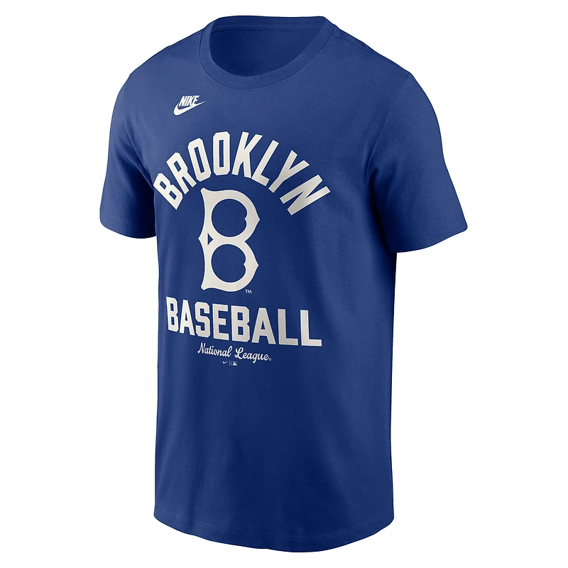 T-shirt homme Nike Royal Brooklyn Dodgers Cooperstown Collection