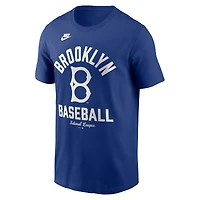 T-shirt homme Nike Royal Brooklyn Dodgers Cooperstown Collection