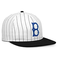 Casquette ajustable Nike Pro Brooklyn Dodgers Cooperstown Collection blanche et noire pour homme
