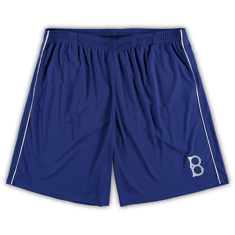 Men's Profile Royal Brooklyn Dodgers Big & Tall Mesh Shorts