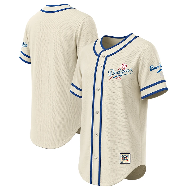 Maillot rétro des Los Angeles Dodgers pour homme, coutures naturelles