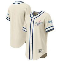 Maillot rétro des Los Angeles Dodgers pour homme, coutures naturelles