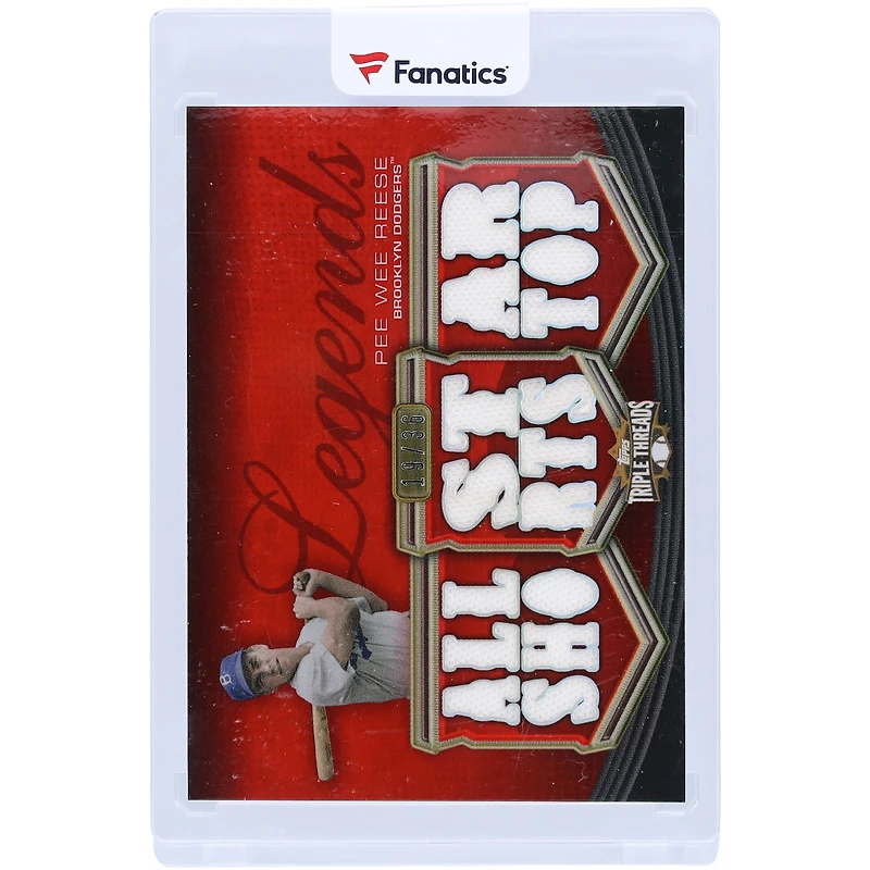 V106832 BrkDdg Pee Wee Reese Brooklyn Dodgers 2010 Topps Triple Threads Multi Relic Rouge #TTRL-22 #19/36 Carte Pee Wee Reese UNS TPP CARTES À COLLECTIONNER 45846 COLTRC CG01BB0918 #74