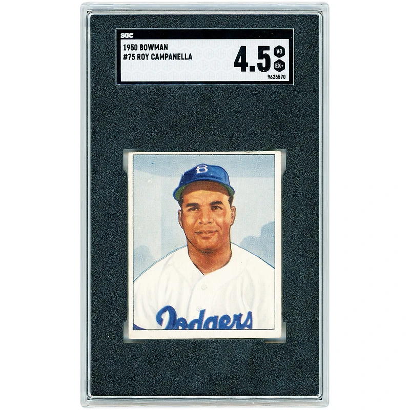 Roy Campanella Brooklyn Dodgers 1950 Bowman #75 SGC Authenticated 4.5 Card
