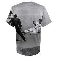 Mitchell & Ness Jackie Robinson Blanc Brooklyn Dodgers T-shirt de joueur sublimé pour jeune