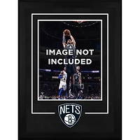 Cadre vertical de luxe Brooklyn Nets 16" x 20" avec logo de l'équipe