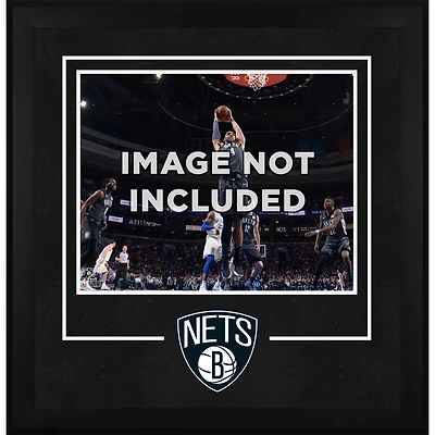 Cadre d'installation horizontal de luxe Brooklyn Nets 16" x 20" avec logo de l'équipe