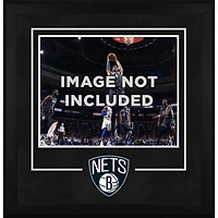 Cadre photo horizontal de luxe Brooklyn Nets 16" x 20" avec logo de l'équipe