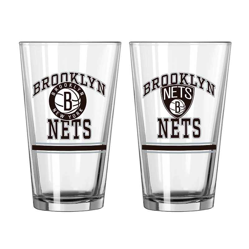 Filets de Brooklyn 16oz. Verre à pinte, paquet de deux