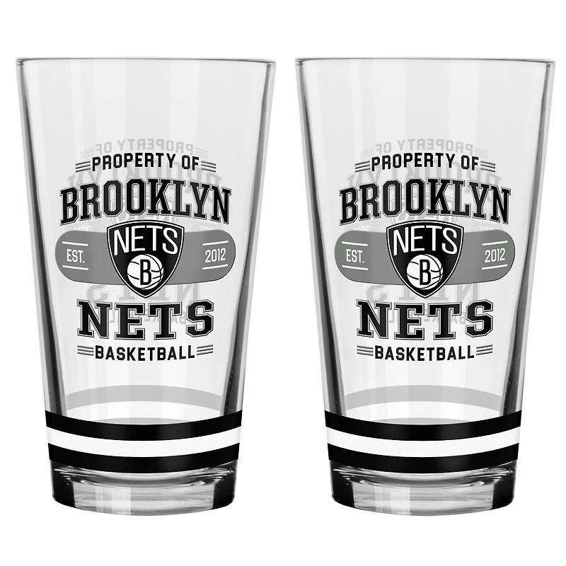Brooklyn Nets 2-Piece Mixing Glass Set