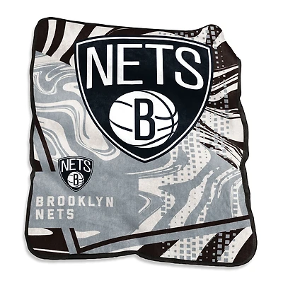 Brooklyn Nets Couverture tourbillonnante Raschel 127 x 152,4 cm