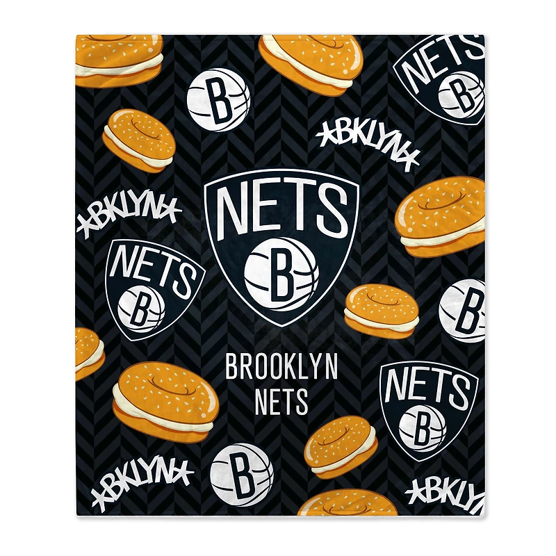 Brooklyn Nets 60'' x 70'' Couverture polaire avec logo Hometown