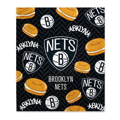 Brooklyn Nets 60'' x 70'' Hometown Logo Fleece Blanket