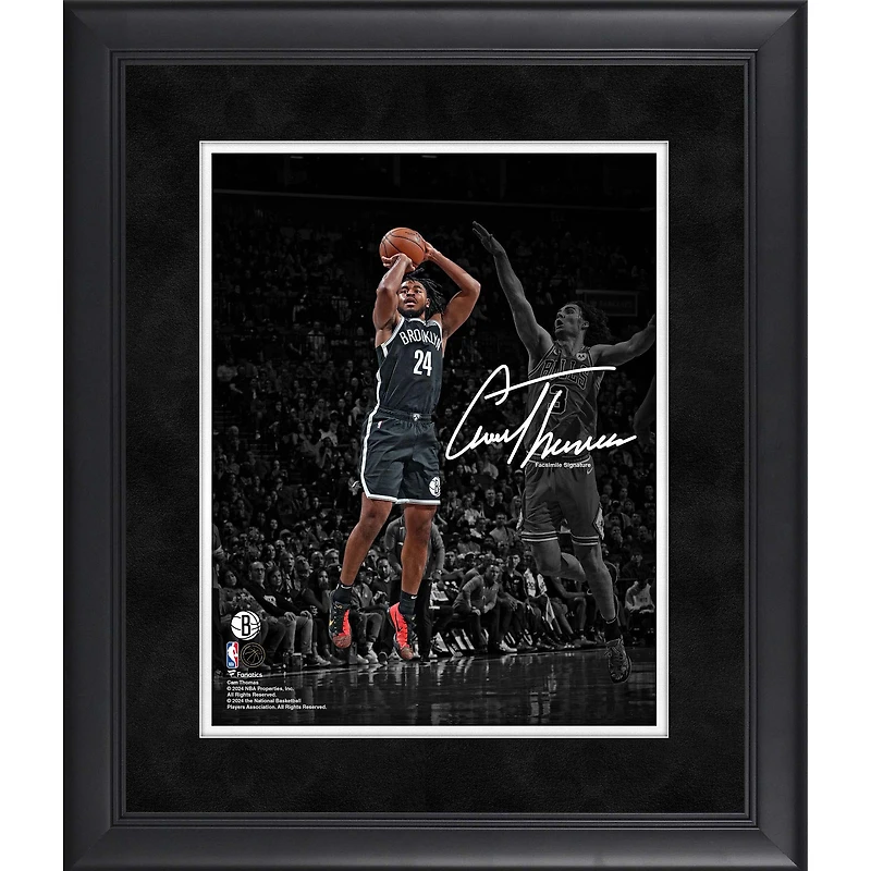 Photographie encadrée de Cam Thomas, Brooklyn Nets, 11" x 14"