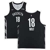 Daniel Wolf Brooklyn Nets Game-Used #18 Black Nike Jersey from the 2025 NBA Summer League - Size 2XL