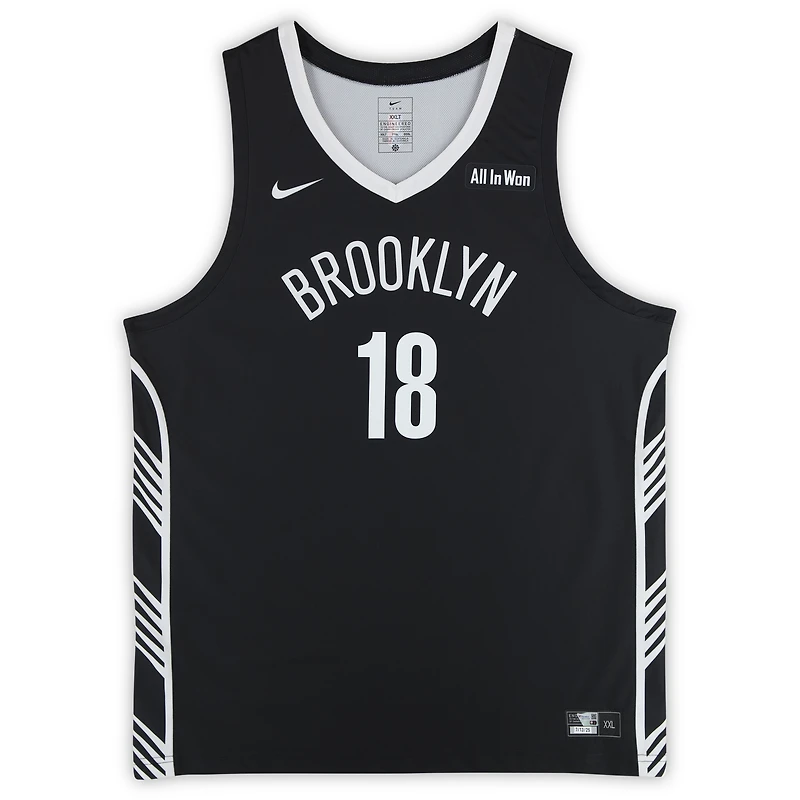 Daniel Wolf Brooklyn Nets Game-Used #18 Black Nike Jersey from the 2025 NBA Summer League - Size 2XL