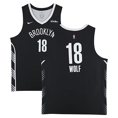 Daniel Wolf Brooklyn Nets Game-Used #18 Black Nike Jersey from the 2025 NBA Summer League - Size 2XL