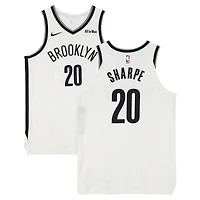 Day'Ron Sharpe Brooklyn Nets Game-Used #20 White Nike Jersey vs. Toronto Raptors on November 23, 2025 - Size 52+4