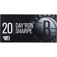 Day'Ron Sharpe Brooklyn Nets Player-Issued #20 Black Nameplate from the 2024-25 NBA Season
