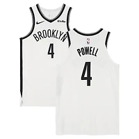Maillot blanc Nike porté par Drake Powell (Brooklyn Nets) lors du match n°4 contre les Boston Celtics le 21 novembre 2025 - Taille 48+4