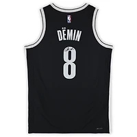 Egor Dëmin Brooklyn Nets Autographed Black Nike Icon Swingman Jersey
