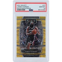 James Harden Brooklyn Nets 2021 Panini Select Gold Disco #47 #3/10 PSA Carte 10 authentifiée