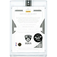 Kevin Durant Brooklyn Nets Autographed 2022 Panini National Treasures Notable Nicknames '24 Black Box #NN-KVD #1/1 Card