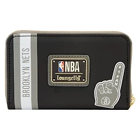 Portefeuille zippé Loungefly Brooklyn Nets Patches