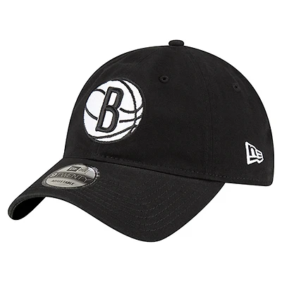 Men's New Era  Black Brooklyn Nets 9TWENTY 2.0 Adjustable Hat