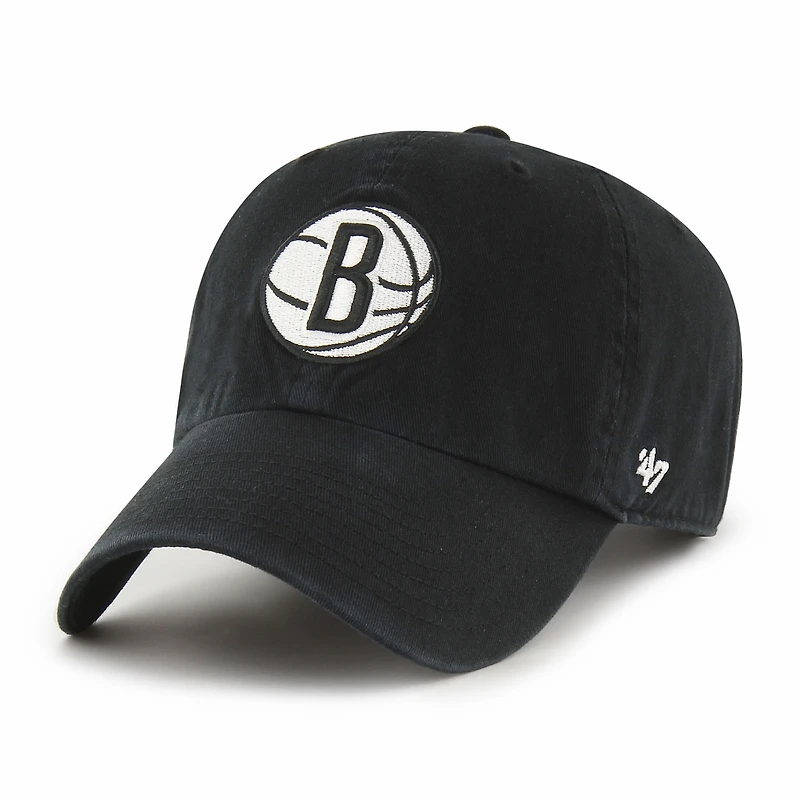 Casquette ajustable « 47 » noire avec logo Core Clean Up des Brooklyn Nets pour homme