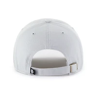 Men's '47 Gray Brooklyn Nets Core Logo Clean Up Adjustable Hat