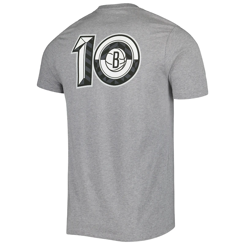 Men's '47 Heather Gray Brooklyn Nets 10th Anniversary Backer T-Shirt