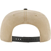 Men's '47 Khaki/Black Brooklyn Nets Chilmark Captain Snapback Hat
