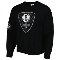 Men's AUTHMADE Black Brooklyn Nets 10th Anniversary Pullover Sweater