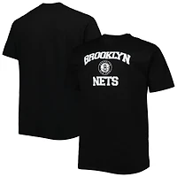 T-shirt noir Brooklyn Nets Big & Tall Heart Soul pour homme