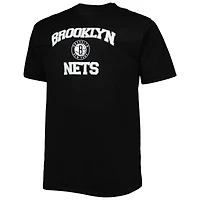 T-shirt noir Brooklyn Nets Big & Tall Heart Soul pour homme