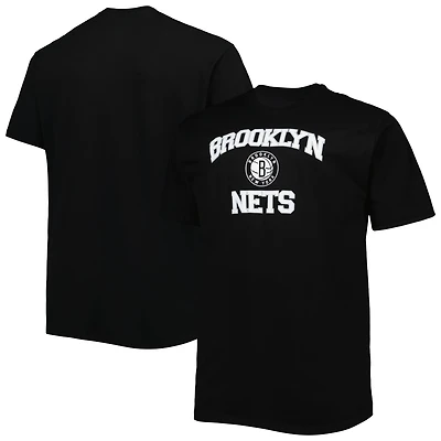 T-shirt noir Brooklyn Nets Big & Tall Heart Soul pour homme